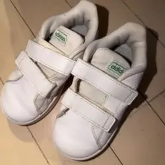 adidas ベルクロ スニーカー ホワイト/グリーン