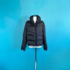 899 Blumarine ブルマリン 中綿ジャケット レース装飾 黒 I40のサムネイル