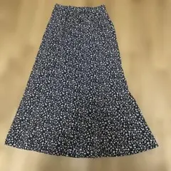 GU 花柄フレアスカート Lサイズ