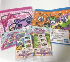 たまごっち　一番くじ　E賞ハンドタオル　G賞ステーショナリー　メモ帳、ステッカー
