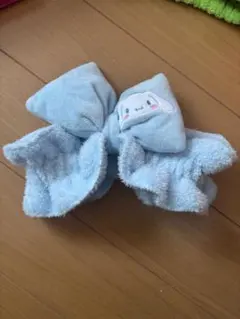 水色リボン型ヘアバンド