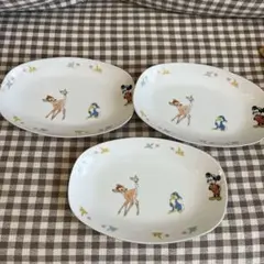 Sango ディズニー バンビ ミッキー プレート 3枚セット レア 三郷食器のサムネイル