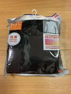 UNIQLOヒートテックコットンクルーネックT極暖 九分袖3XL黒