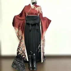 卒業式 成人式 振袖 袴セット袴(紐下95㌢)159〜164㌢ ブーツ＋10㌢可 