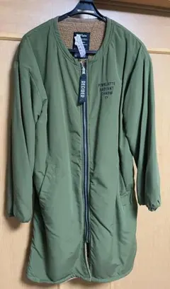 PINK-latte オリーブグリーンコート リバーシブル 中古 クリーニング済