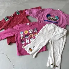 子供服 まとめ売り 90 女の子 秋冬 ミッフィー　アンパンマン サンリオ