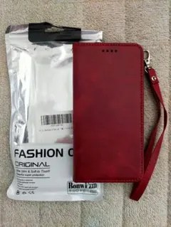 【未使用 (※適合機種不明)】手帳型ケース ストラップ付き