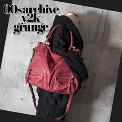 00s archive 2way leather one shoulderbag