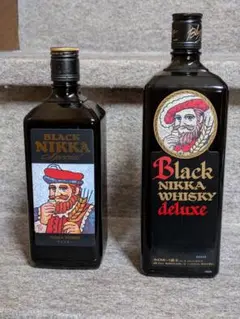 Arata3本激安希少ブラックニッカデラックスと二代目ブラックニッカセット 激安希少ブラックニッカデラックスと二代目ブラックニッカの