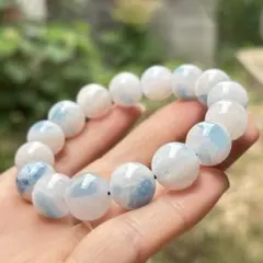 アクアマリンシリカ 天然石 パワーストーン ブレスレット