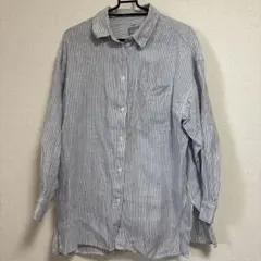 無印良品　洗いざらしワイドシャツ　長袖