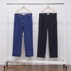 UNUSED 21SS UW0961 カットオフデニム サイズ2 黒のサムネイル