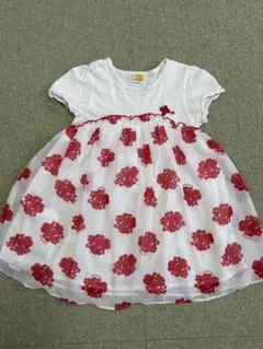 Moujonjon 半袖ワンピース 110サイズ 花柄