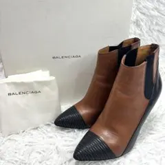 BALENCIAGA バレンシアガ サイドゴアブーツ 38 レザー 24.5相当のサムネイル