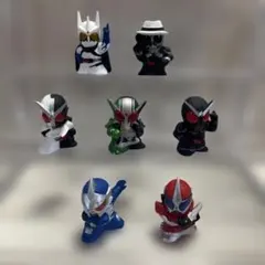 平成仮面ライダー　ダブル　指人形　ソフビ　7個セットのサムネイル