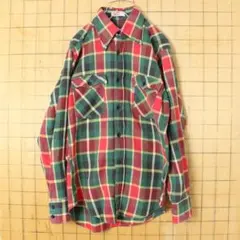 70s Levis リーバイス BIGE チェック シャツ レッド M ss60