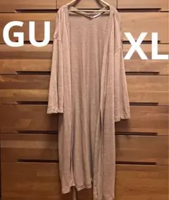 gu ロングスリットカーディガンポケット付き ジーユーUNIQLO