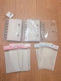 A7 透明シールファイルバインダー 本体リフィルセット