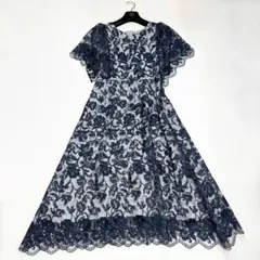 【極美品✨】グレースコンチネンタル　スリットスリーブフレアワンピース　36