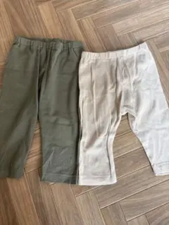 ユニクロ　レギンス7分丈　90.100セット