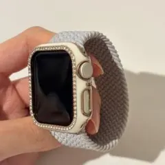 Apple Watch ストーン付きケース ホワイト40mm