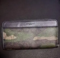 COACH　長財布　迷彩柄
