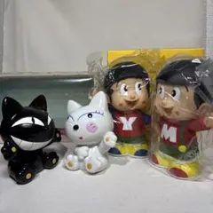 貯金箱　クロネコシロネコ　ヤン坊マー坊