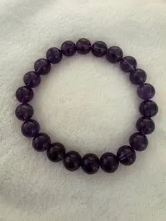 天然石 アメジスト ブレスレット 紫