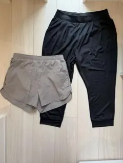 【美品】GU スポーツパンツ ブラックのサムネイル