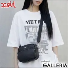 X-girl FAUX LEATHER SHOULDER BAG ブラックのサムネイル