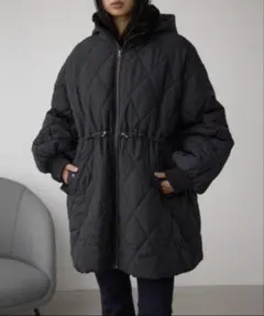 AZULby moussy キルティング中綿ミドルコート