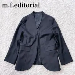 美品✨エムエフエディトリアル ノーカラー ジャケット スーツ 洗える 近年モデル