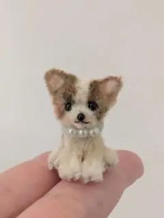モールアート　ぬいぐるみ　モールベア　ミニチュア　チワワ　ミックス犬　子犬　羊毛