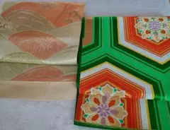 ★着物★2点　正絹 六通 袋帯