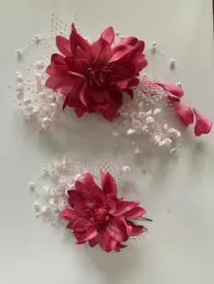 【お値下げ】　和装用　髪飾り　成人式用　大小２個セット