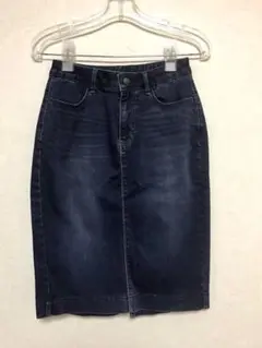 5 濃いめタイトデニムスカート② 未使用