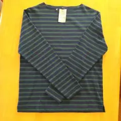 【無印良品】オーガニックコットン　ボートネック長袖Tシャツ　メンズ　Lサイズ