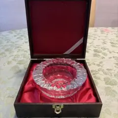 【未使用・箱付】最高級 HOYA CRYSTAL クリスタル 灰皿 24%PbOのサムネイル
