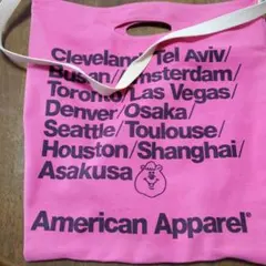 WC×アメアパ クマタン BAG ピンク アメリカンアパレル バック
