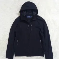 【人気モデル】ポロ ラルフローレン マウンテンパーカー 刺繍ロゴ ブラック XS