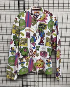 90s 米国製 ミシガンラグ カエル 総柄 コットン ジャケット ビンテージ
