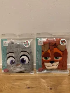 ズートピア 吸水速乾　タオルキャップ　ジュディ&ニック　セット