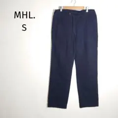 MHL. マーガレット・ハウエル　ワークパンツ　ネイビー系　S　コットンのサムネイル