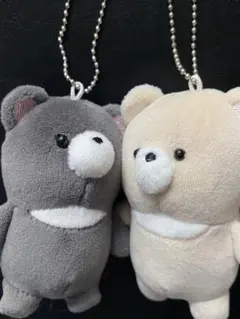 終売 ニコぬい クマ ベア ぬいぐるみ ペアキーホルダー クラックス グッズ