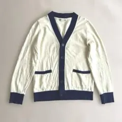 BEAMS HEART長袖カーディガン クリーム色 FREEサイズ