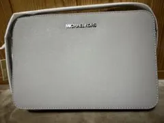 【未使用】MICHAEL KORS LG EW CROSSBODY パールグレー