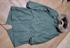 RAGEBLUE モッズコート Ｍオリーブグリーンカーキモッズコート ファー付き