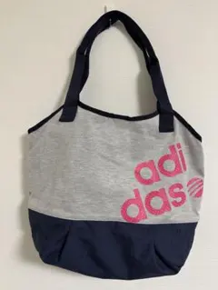 adidas トートバッグ グレー/ネイビー