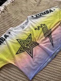 【正規品】ZUMBA グラデーションメッシュTシャツ 半袖