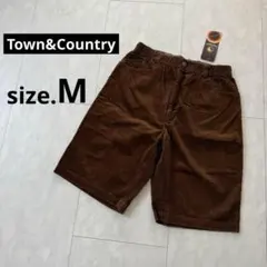 超美品！T＆C【Town&Country】コーデュロイハーフパンツタグ付き　Ｍ